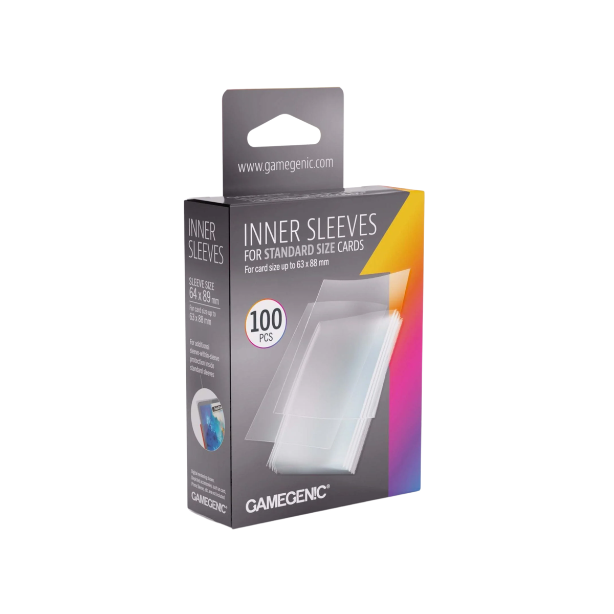 Gamegenic Sleeve Standard Size 100pcs "Inner Sleeves" (NEW 2026)-Gamegenic-Ace Cards & Collectibles
