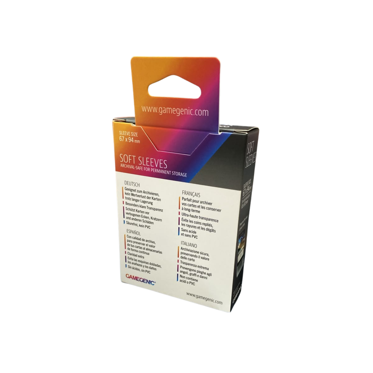 Gamegenic Sleeve Standard Size 100pcs "Soft Sleeves" (NEW 2026)-Gamegenic-Ace Cards & Collectibles