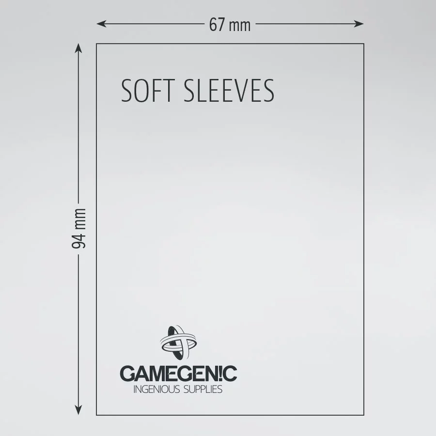 Gamegenic Sleeve Standard Size 100pcs "Soft Sleeves" (Penny Sleeve)-Gamegenic-Ace Cards & Collectibles