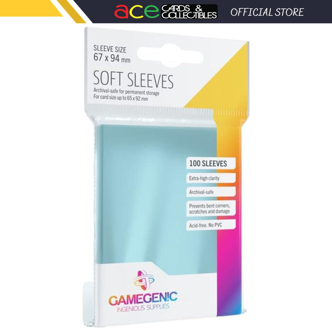 Gamegenic Sleeve Standard Size 100pcs &quot;Soft Sleeves&quot; (Penny Sleeve)-Gamegenic-Ace Cards &amp; Collectibles