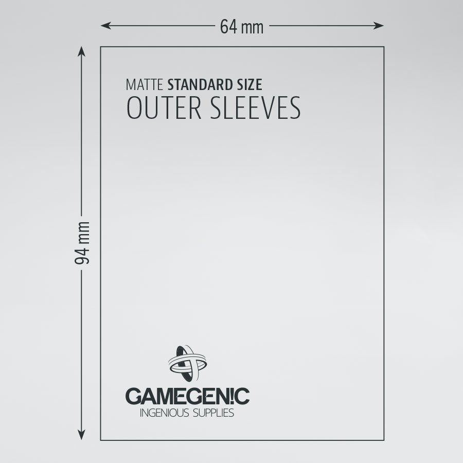 Gamegenic Sleeve Standard Size 50pcs &quot;Matte Outer Sleeves&quot;-Gamegenic-Ace Cards &amp; Collectibles