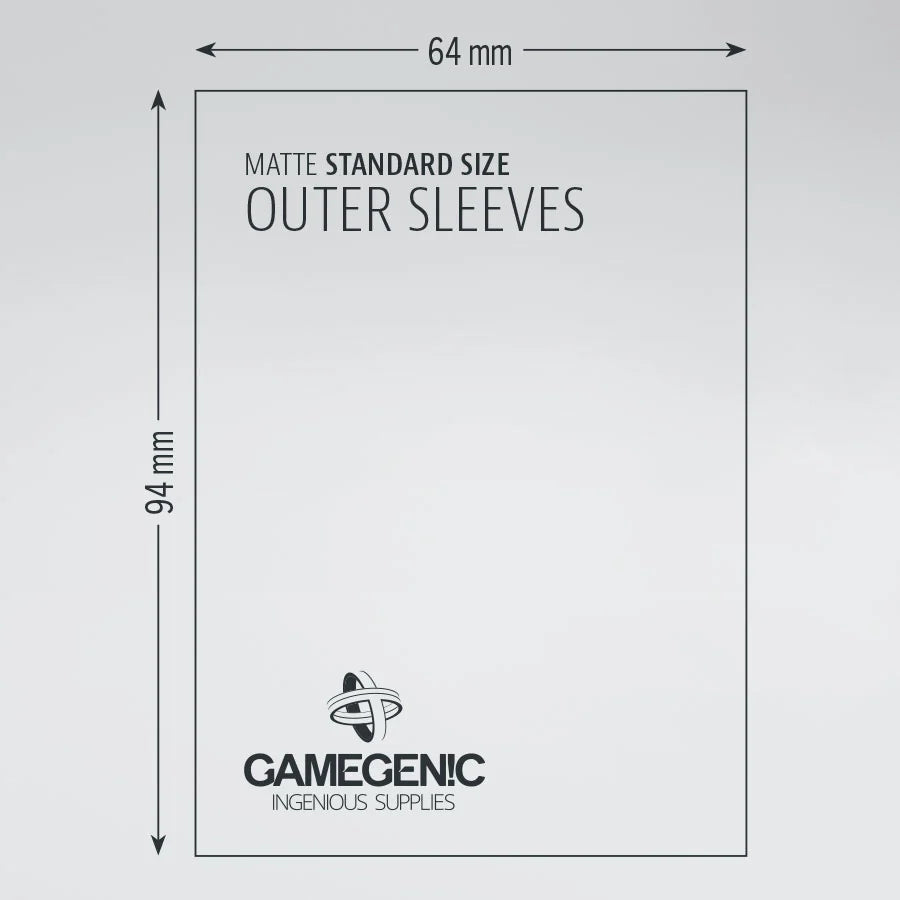 Gamegenic Sleeve Standard Size 50pcs "Matte Outer Sleeves" (NEW 2026)-Gamegenic-Ace Cards & Collectibles