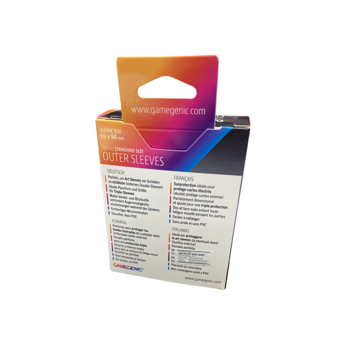 Gamegenic Sleeve Standard Size 50pcs "Matte Outer Sleeves" (NEW 2026)-Gamegenic-Ace Cards & Collectibles