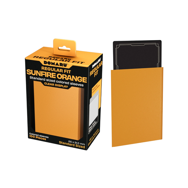 Gatherer's Tavern DOMARU Regular Standard Size Fit Sleeves "Sunfire Orange"-Gatherer's Tavern-Ace Cards & Collectibles