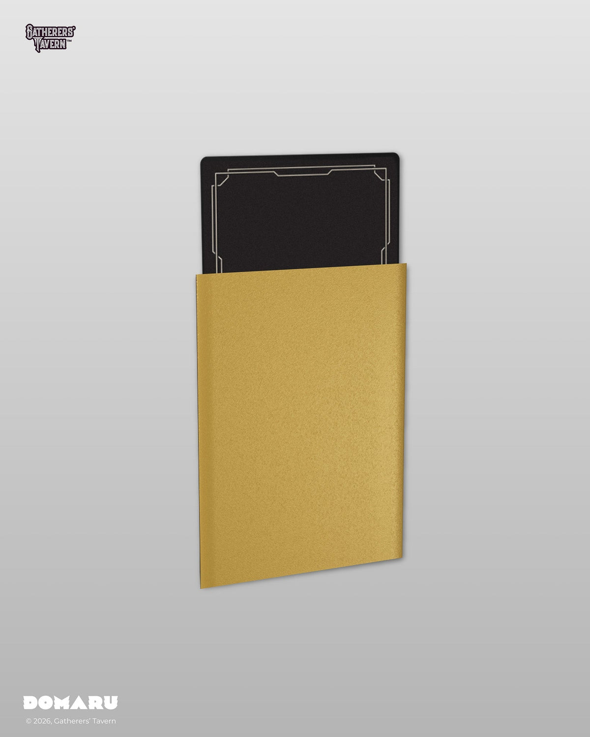 Gatherer's Tavern DOMARU Regular Standard Size Fit Sleeves "Sunspire Gold"-Gatherer's Tavern-Ace Cards & Collectibles