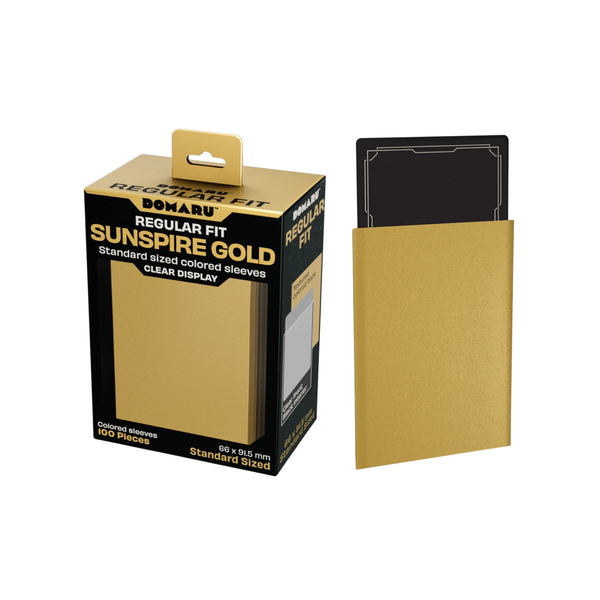 Gatherer's Tavern DOMARU Regular Standard Size Fit Sleeves "Sunspire Gold"-Gatherer's Tavern-Ace Cards & Collectibles