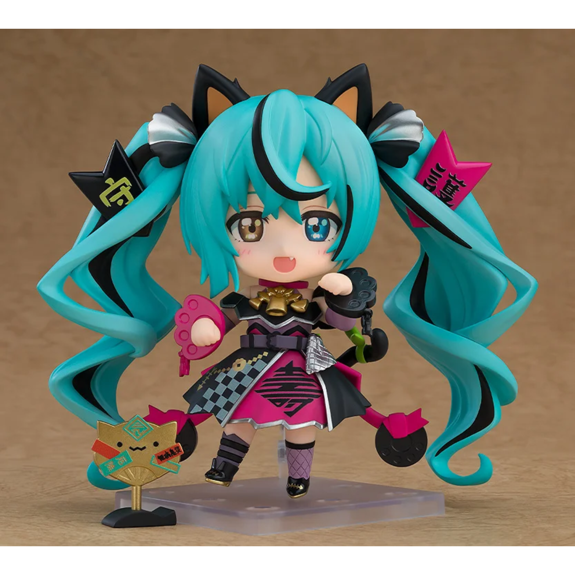 Character Vocal Series 01: Hatsune Miku Nendoroid [2759] "Hatsune Miku" (Black Maneki Miku Ver.)-Good Smile Company-Ace Cards & Collectibles