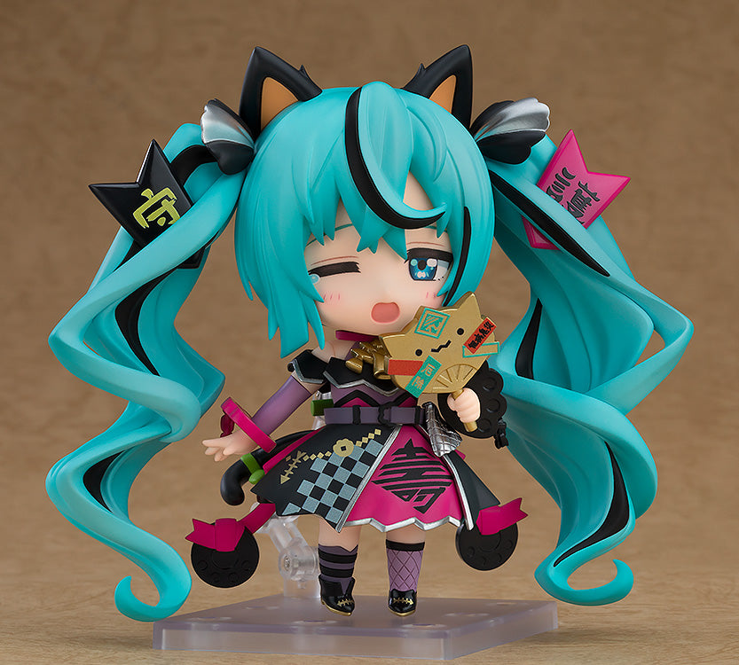 Character Vocal Series 01: Hatsune Miku Nendoroid [2759] "Hatsune Miku" (Black Maneki Miku Ver.)-Good Smile Company-Ace Cards & Collectibles