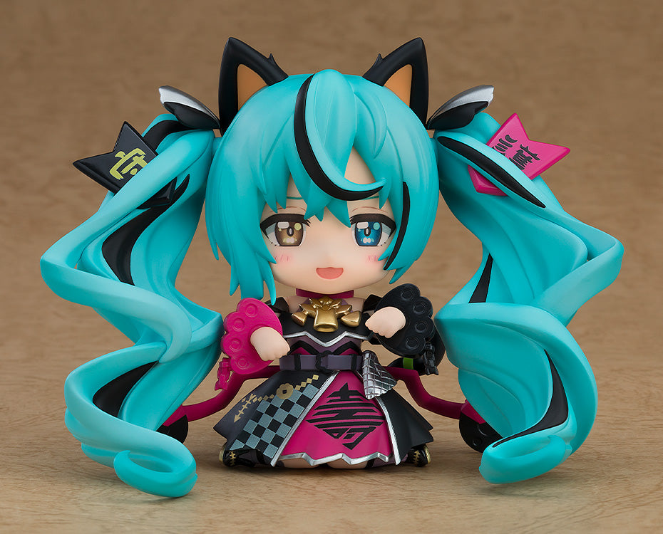 Character Vocal Series 01: Hatsune Miku Nendoroid [2759] "Hatsune Miku" (Black Maneki Miku Ver.)-Good Smile Company-Ace Cards & Collectibles