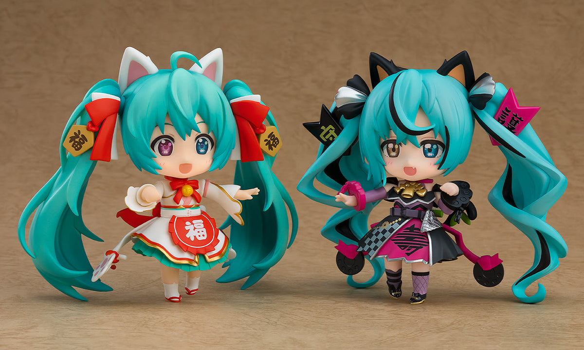 Character Vocal Series 01: Hatsune Miku Nendoroid [2759] "Hatsune Miku" (Black Maneki Miku Ver.)-Good Smile Company-Ace Cards & Collectibles