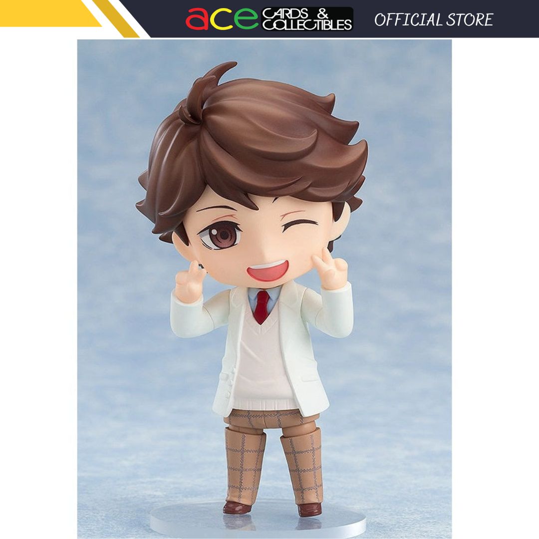 Haikyu!! Nendoroid [889] &quot;Oikawa&quot; (School Uniform Ver.)-Good Smile Company-Ace Cards &amp; Collectibles