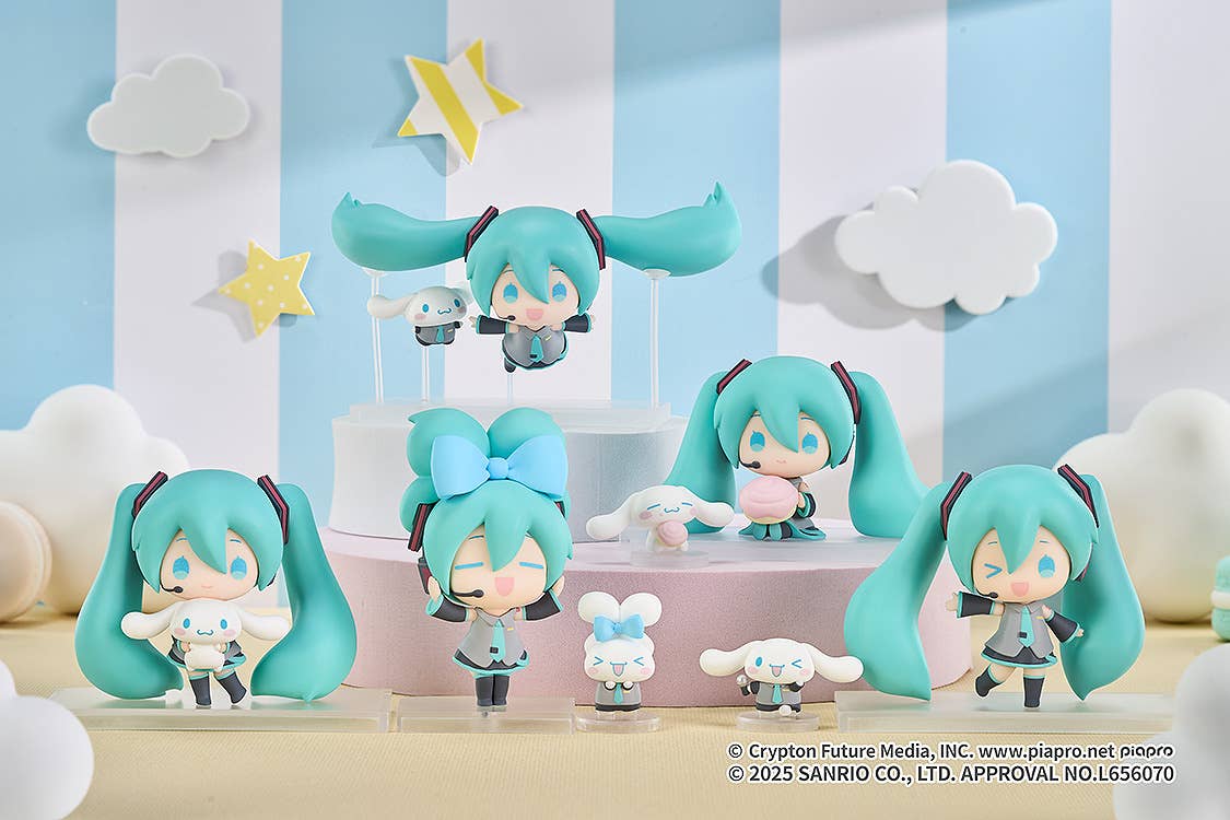Hatsune Miku x Cinnamoroll Collectible Figure (Set of 5pcs)-Good Smile Company-Ace Cards & Collectibles
