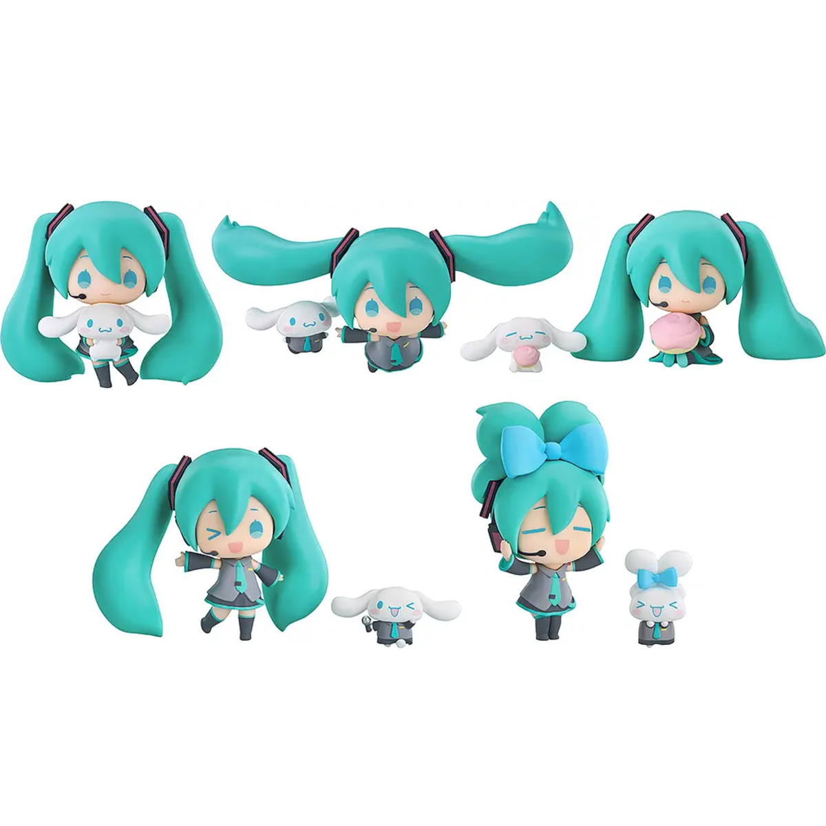 Hatsune Miku x Cinnamoroll Collectible Figure (Set of 5pcs)-Good Smile Company-Ace Cards & Collectibles