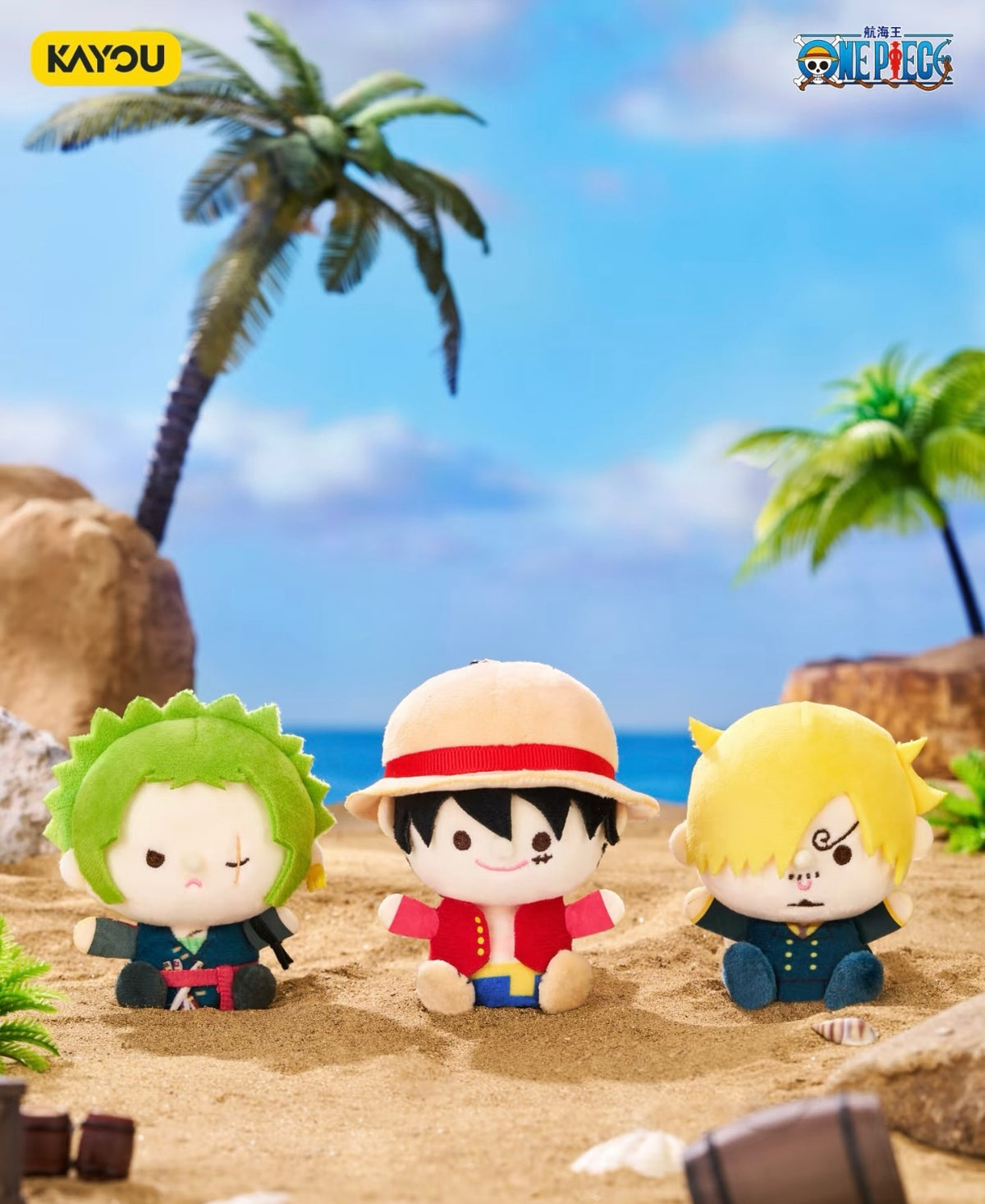 One Piece Straw Hat Pirates Finger Puppets Plush Blind Box-Single Box (Random)-Good Smile Moment-Ace Cards & Collectibles