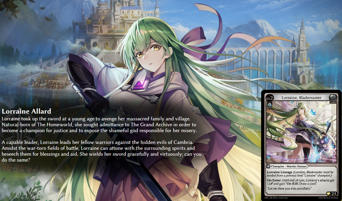 Grand Archive TCG - [DOA] Dawn of Ashes Starter Deck-Lorraine-Grand Archive-Ace Cards & Collectibles