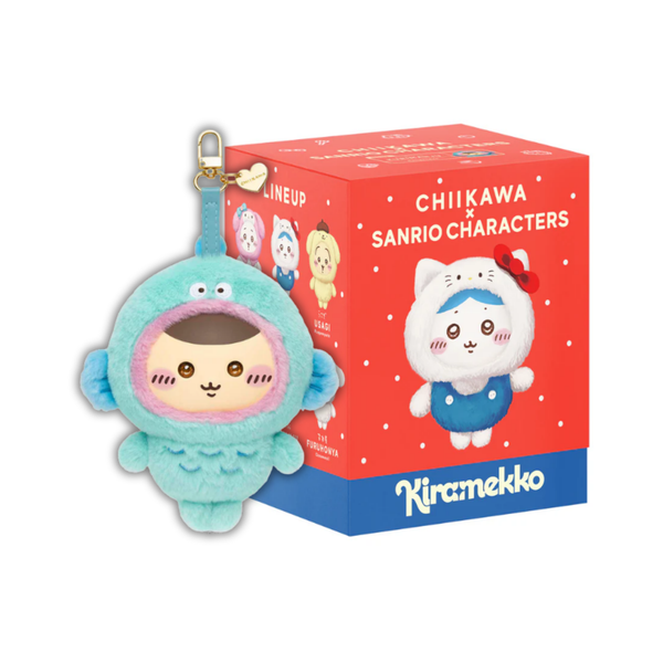 Chiikawa × Sanrio Characters Kiramekko Vinyl Plush (Multiple Characters)-Kurimanju x Hangyo-Gray Parker Service-Ace Cards & Collectibles