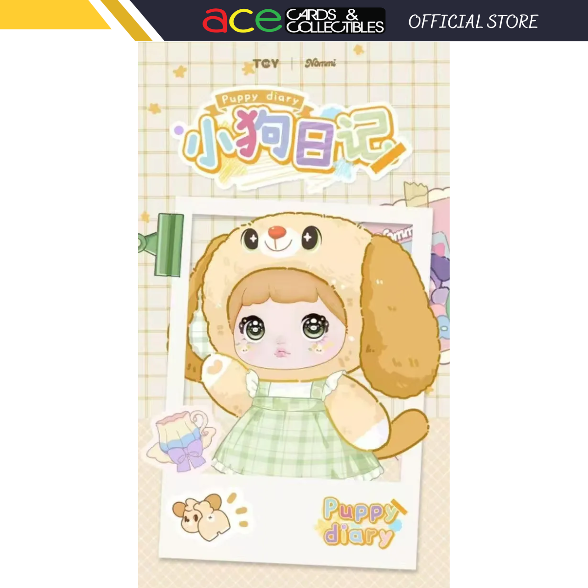 Hi Toy x Nommi Puppy Diary Series Plush Blind Box-Single Box (Random)-Hi Toy-Ace Cards & Collectibles