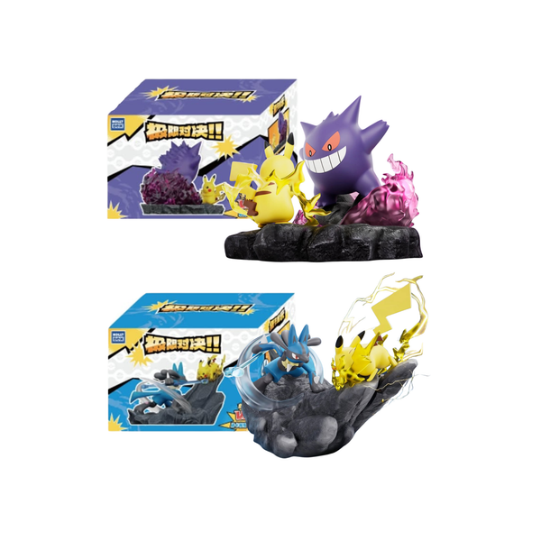 HollyBox x Pokemon Ultimate Showdown Figure-Pikachu VS Gengar-Holly Box-Ace Cards & Collectibles