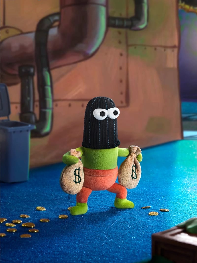 Spongebob “A Day in the Life of a Bikini Bottom Resident Series” Plush Blind Box-Single Box (Random)-Holly Box-Ace Cards & Collectibles