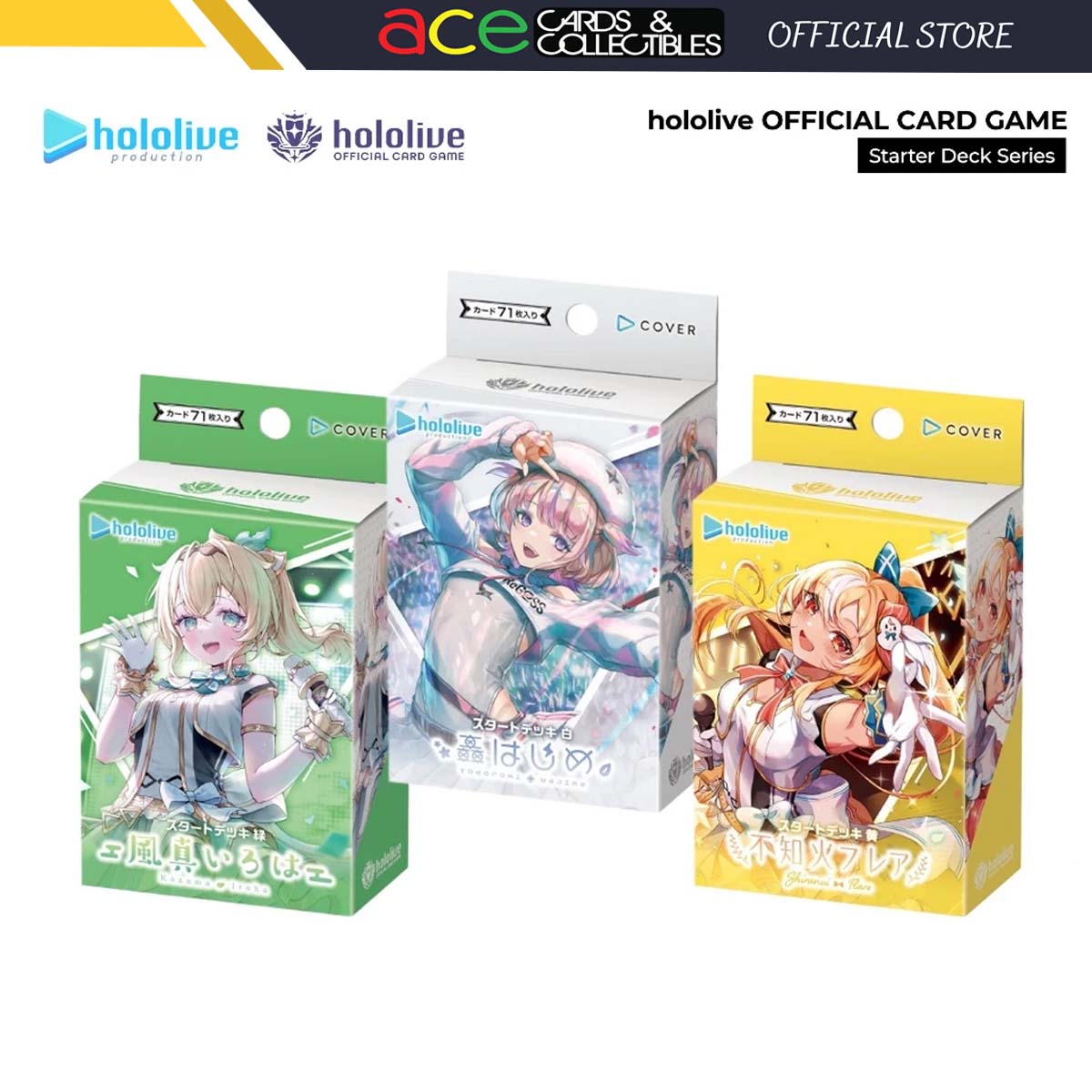 Hololive TCG : Official Card Game Starter Deck "Todoroki Hajime / Kazama Iroha / Shiranui Flare"-Kazama Iroha-Hololive Production-Ace Cards & Collectibles