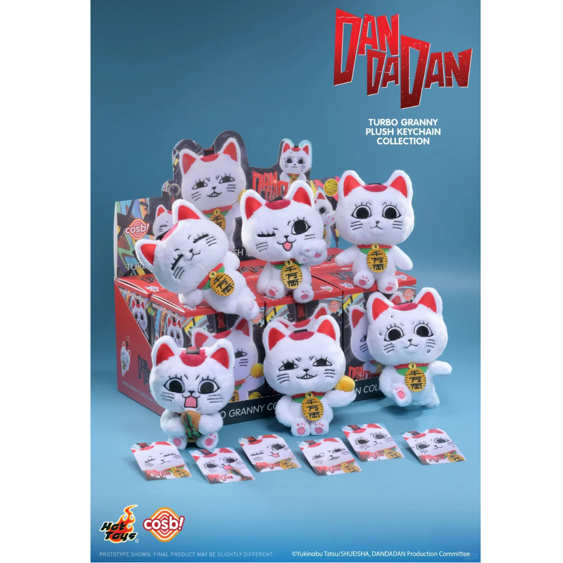Dandadan Turbo Granny Cosbi Plush Keychain Collection-Whole Box (6pcs)-Hot Toys-Ace Cards & Collectibles