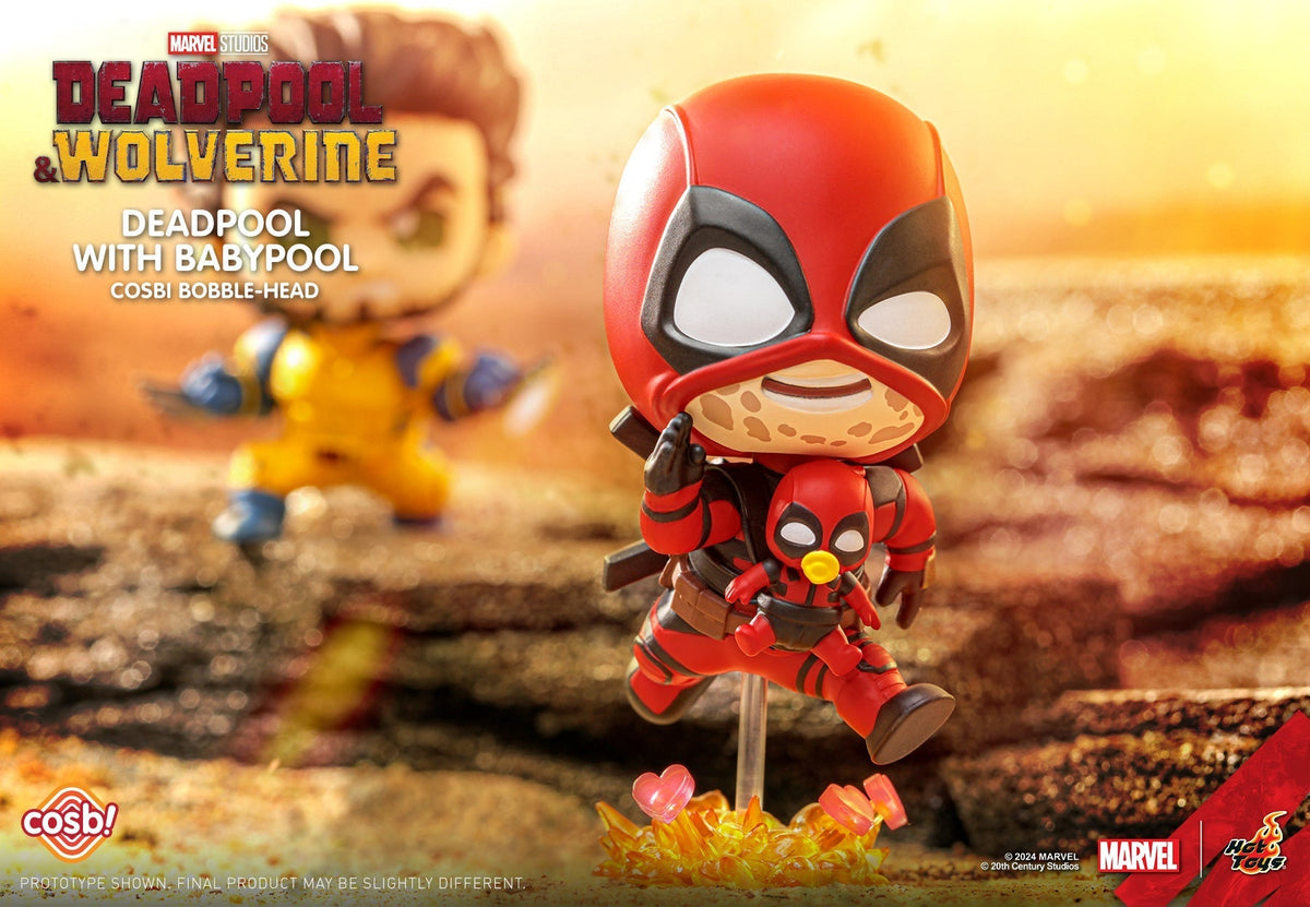 Deadpool &amp; Wolverine Cosbi Bobble Head Collection-Single Box (Random)-Hot Toys-Ace Cards &amp; Collectibles