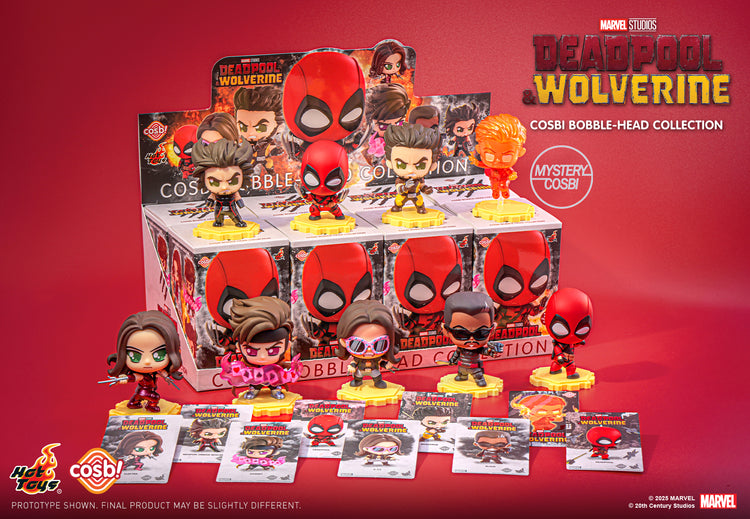 Deadpool & Wolverine Cosbi Bobble-Head Collection Vol.2-Single Box-Hot Toys-Ace Cards & Collectibles
