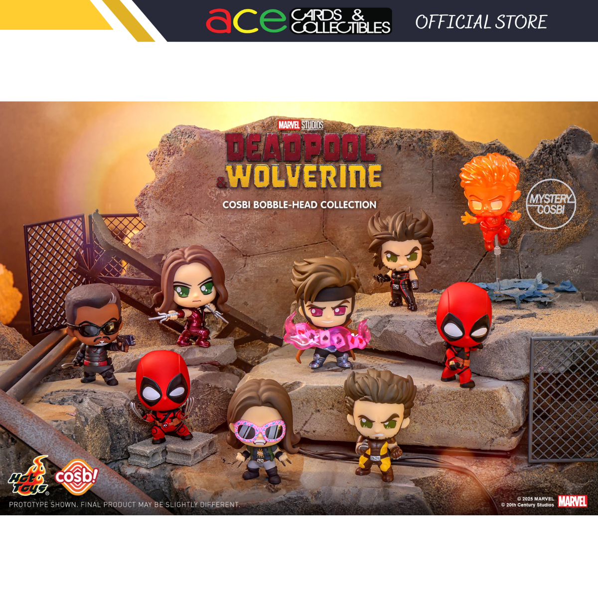 Deadpool & Wolverine Cosbi Bobble-Head Collection Vol.2-Single Box-Hot Toys-Ace Cards & Collectibles