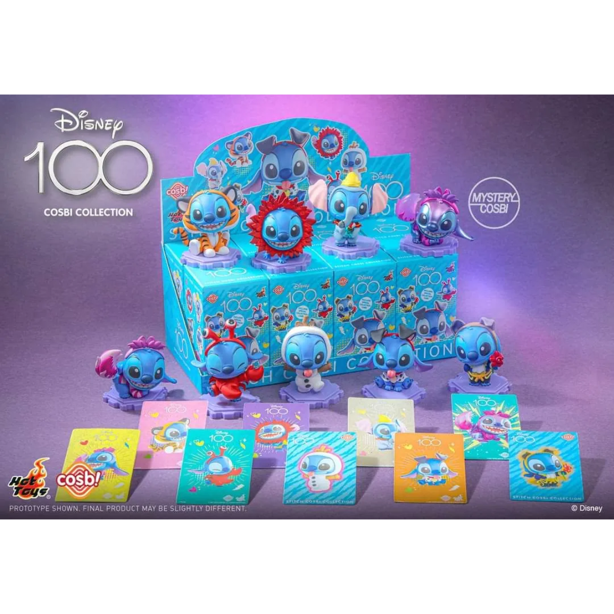 Disney 100 Stitch in Costume Cosbi Collection-Display Box (8pcs)-Hot Toys-Ace Cards &amp; Collectibles