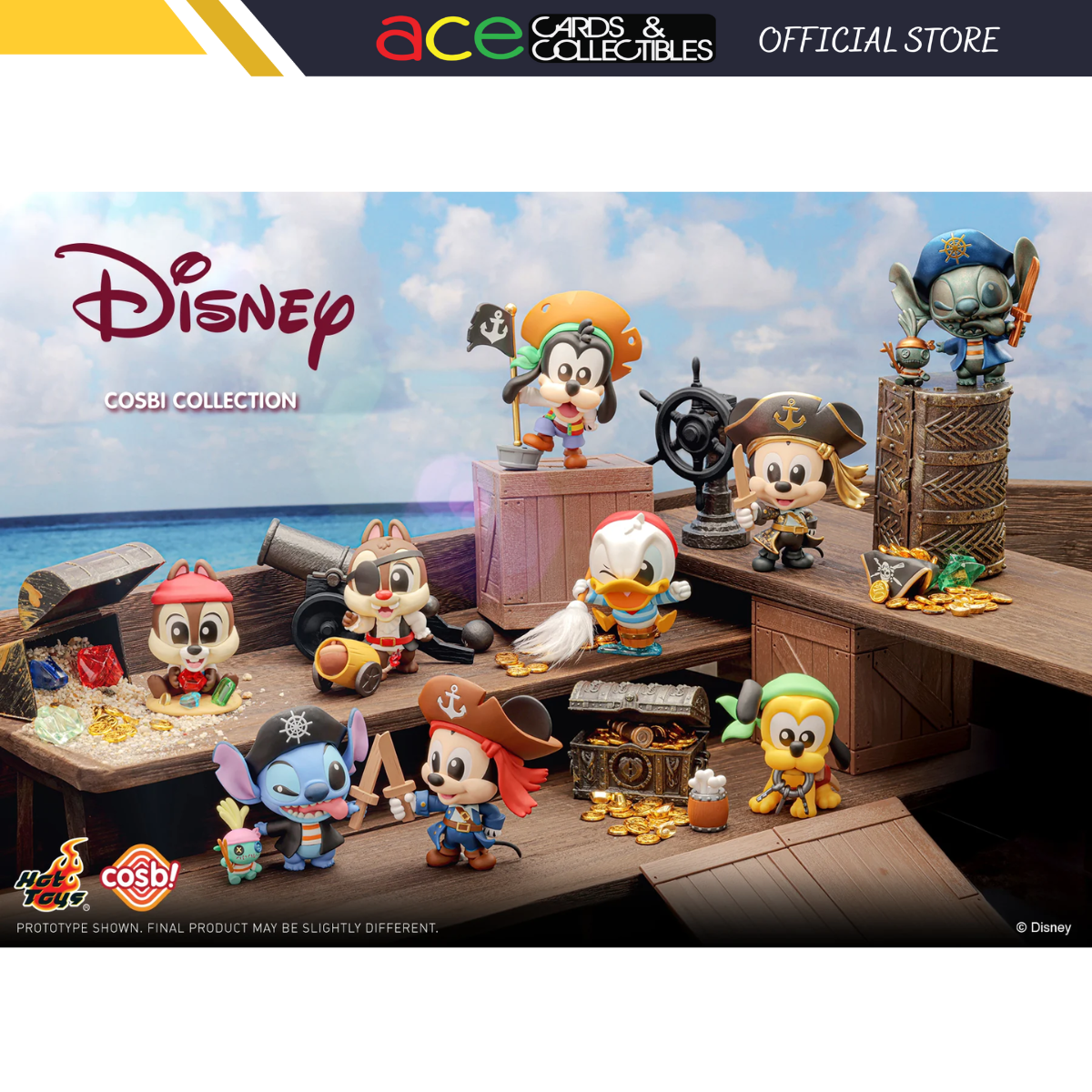 Disney Mickey &amp; Friends Pirate Cosbi Collection-Single Box (Random)-Hot Toys-Ace Cards &amp; Collectibles