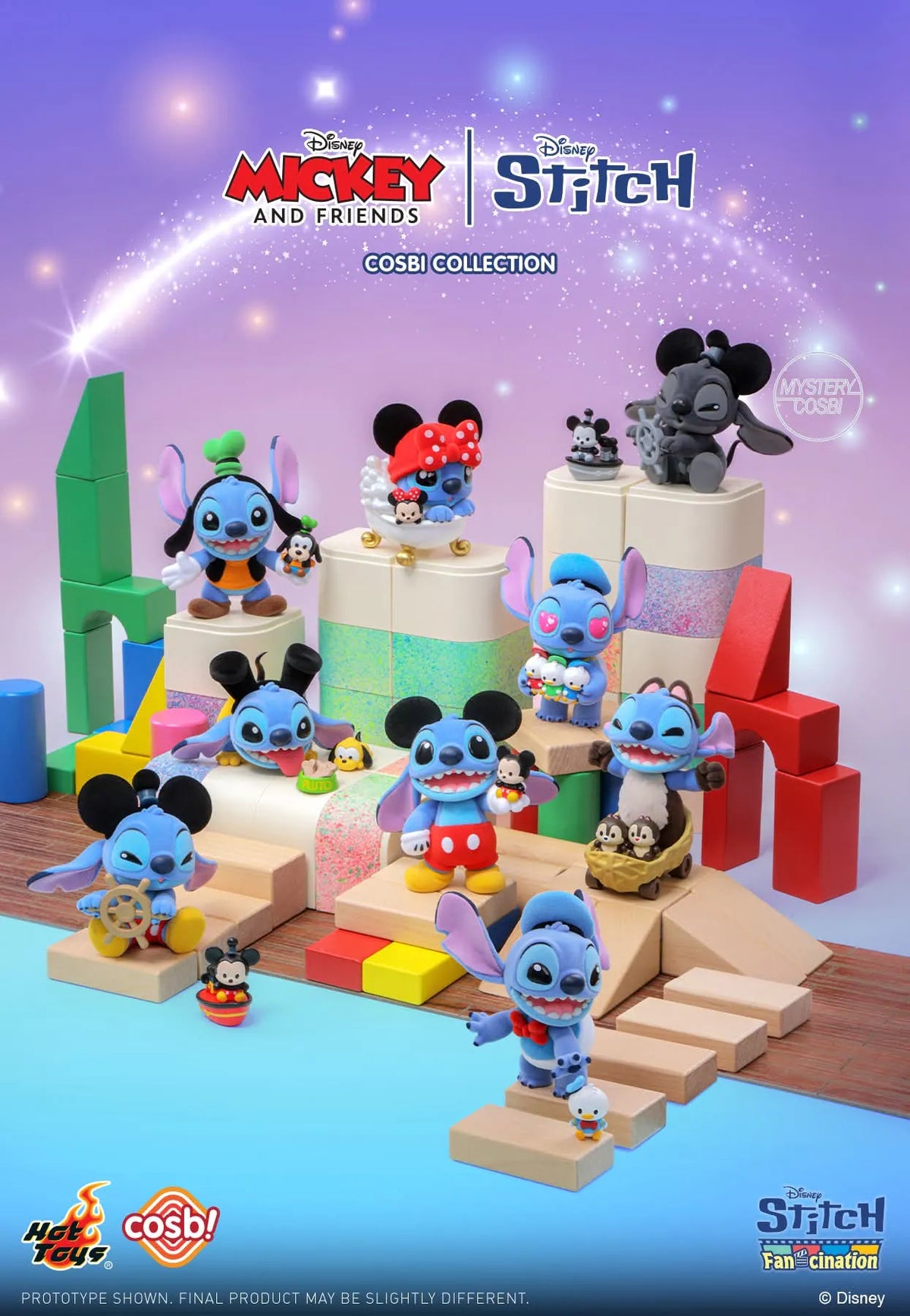 Disney Mickey and Friends Stitch Cosbi Collection-Single Box (Random)-Hot Toys-Ace Cards & Collectibles