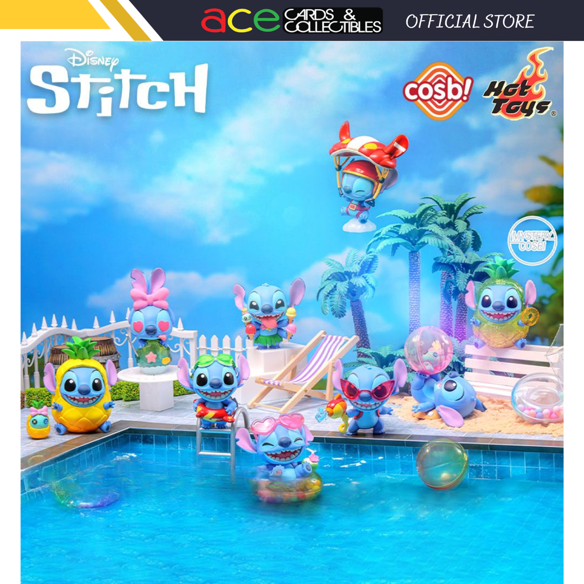 Disney Stitch Cosbi Collection - Stitch on Holiday Series-Single Box (Random)-Hot Toys-Ace Cards &amp; Collectibles