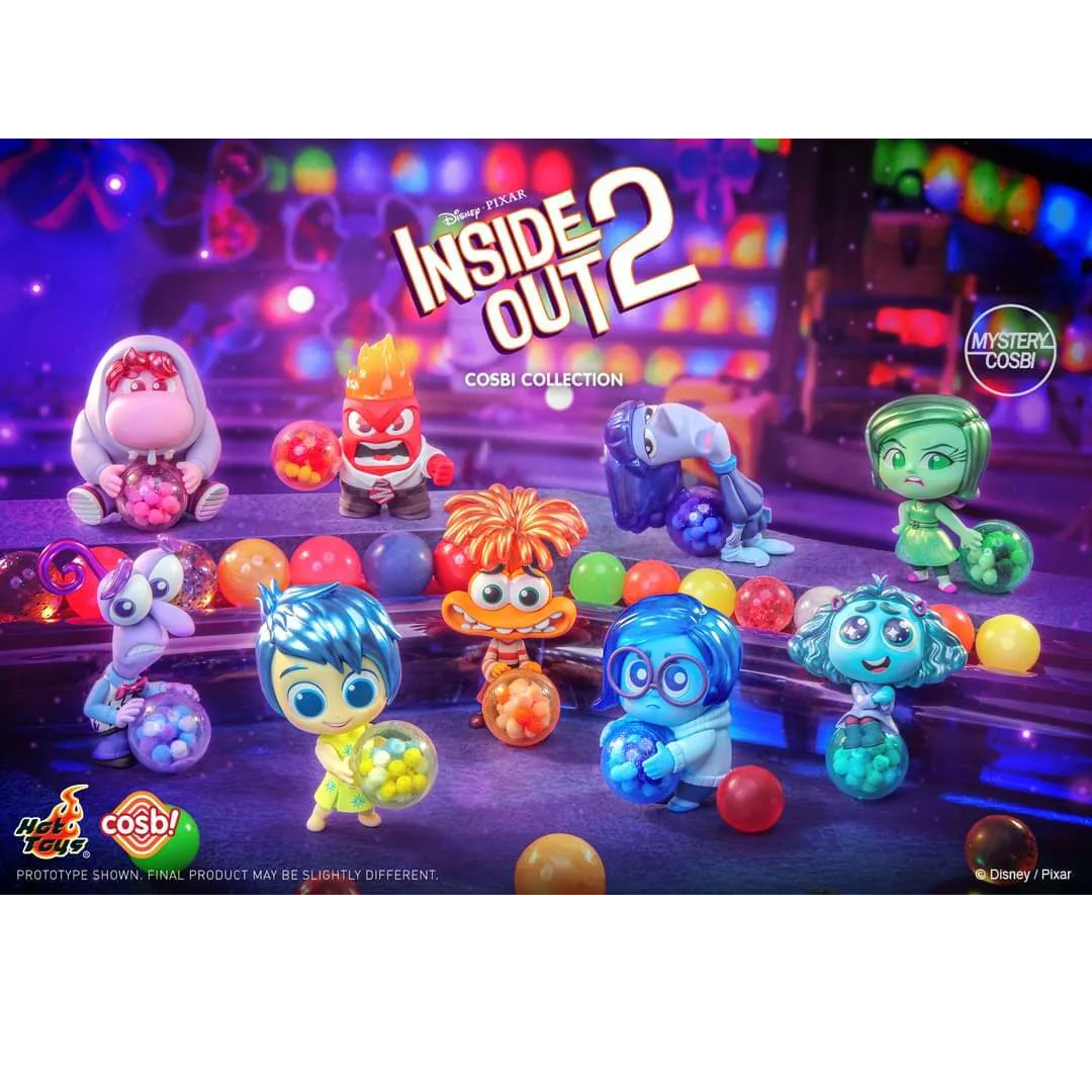 Disney and Pixar&#39;s Inside Out 2 Cosbi Collection-Single Box (Random)-Hot Toys-Ace Cards &amp; Collectibles