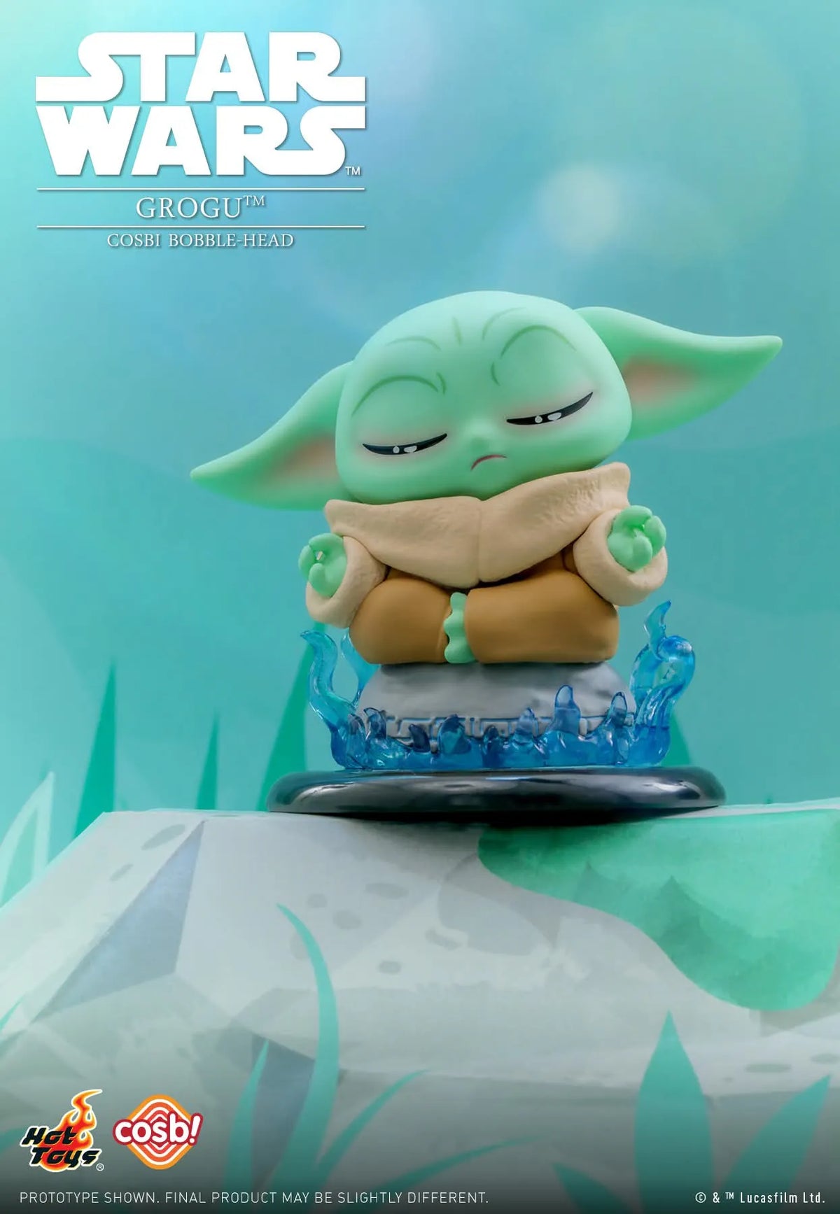 Grogu Bobble-Head Cosbi Collection-Single Box-Hot Toys-Ace Cards &amp; Collectibles