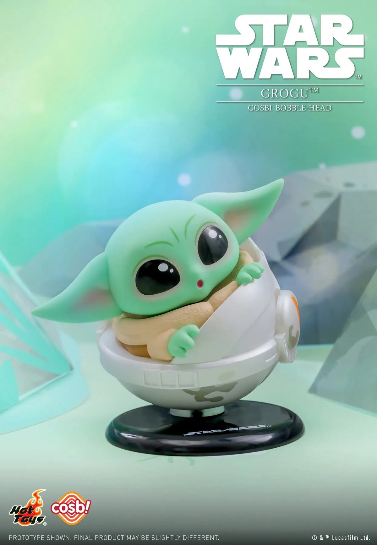 Grogu Bobble-Head Cosbi Collection-Single Box-Hot Toys-Ace Cards & Collectibles