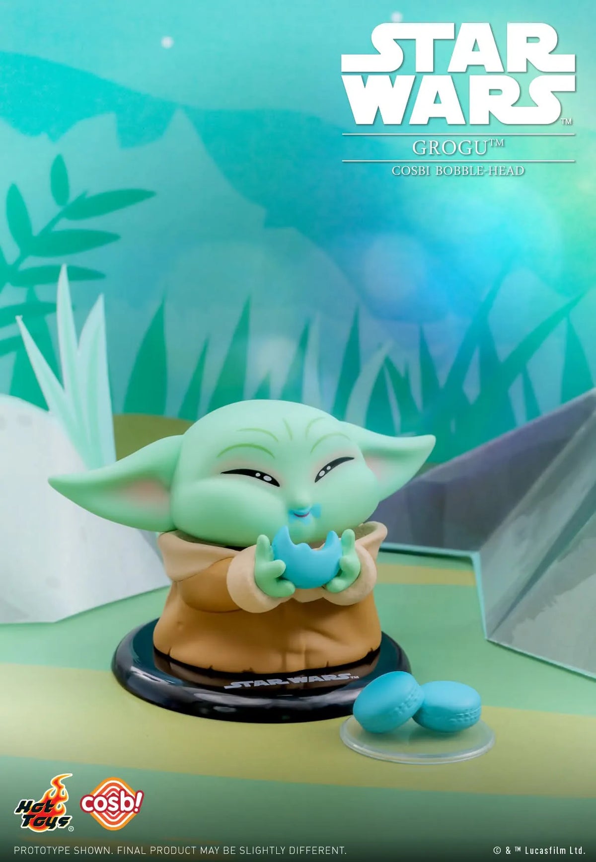 Grogu Bobble-Head Cosbi Collection-Single Box-Hot Toys-Ace Cards & Collectibles