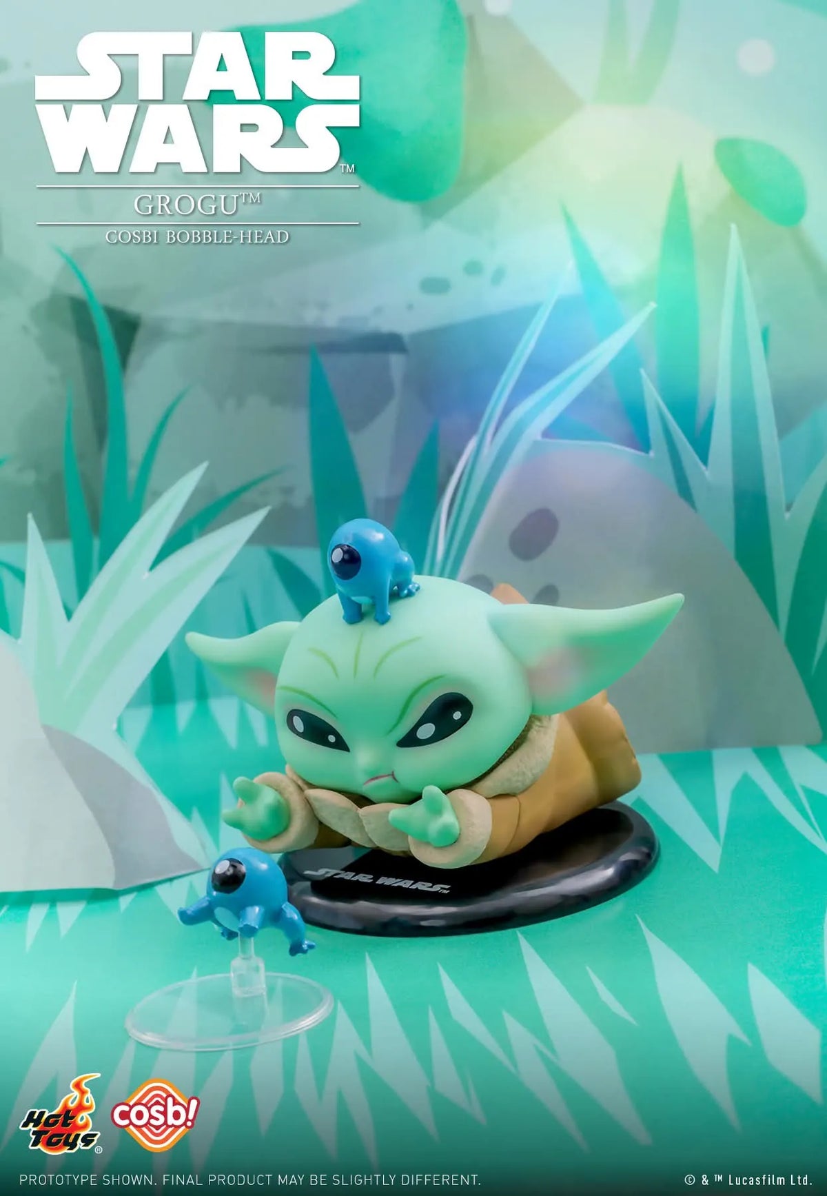 Grogu Bobble-Head Cosbi Collection-Single Box-Hot Toys-Ace Cards & Collectibles