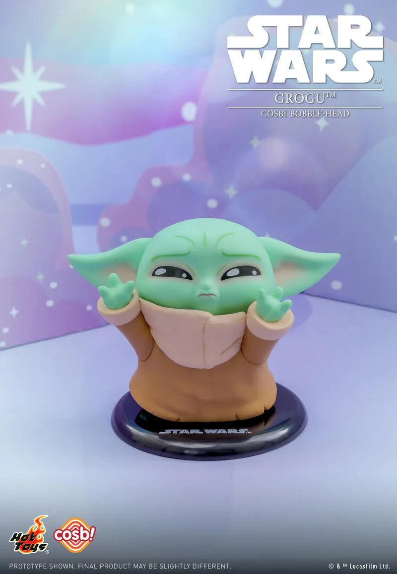 Grogu Bobble-Head Cosbi Collection-Single Box-Hot Toys-Ace Cards &amp; Collectibles
