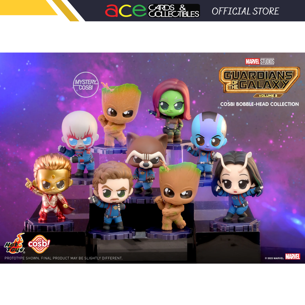 Guardians Of The Galaxy Cosbi Bobble-Head Collection Vol.3-Single Box (Random)-Hot Toys-Ace Cards &amp; Collectibles