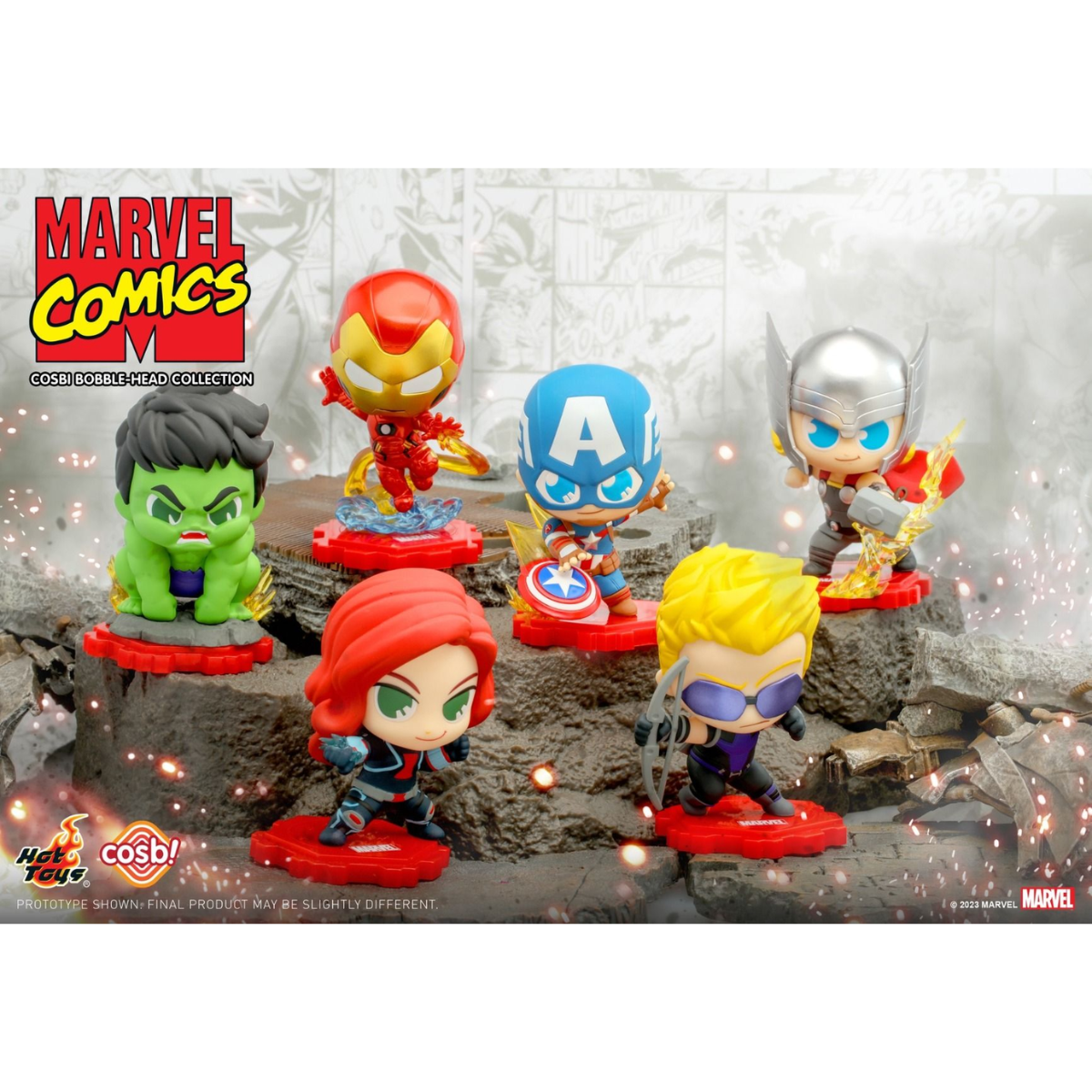 Marvel Comics Avengers Cosbi Bobble-Head Collection-Single Box (Random)-Hot Toys-Ace Cards & Collectibles