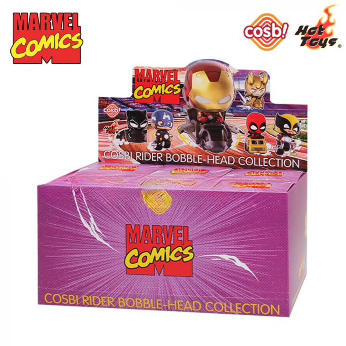 Marvel Comics Rider Bobble-Head Cosbi Collection-Single Box-Hot Toys-Ace Cards & Collectibles