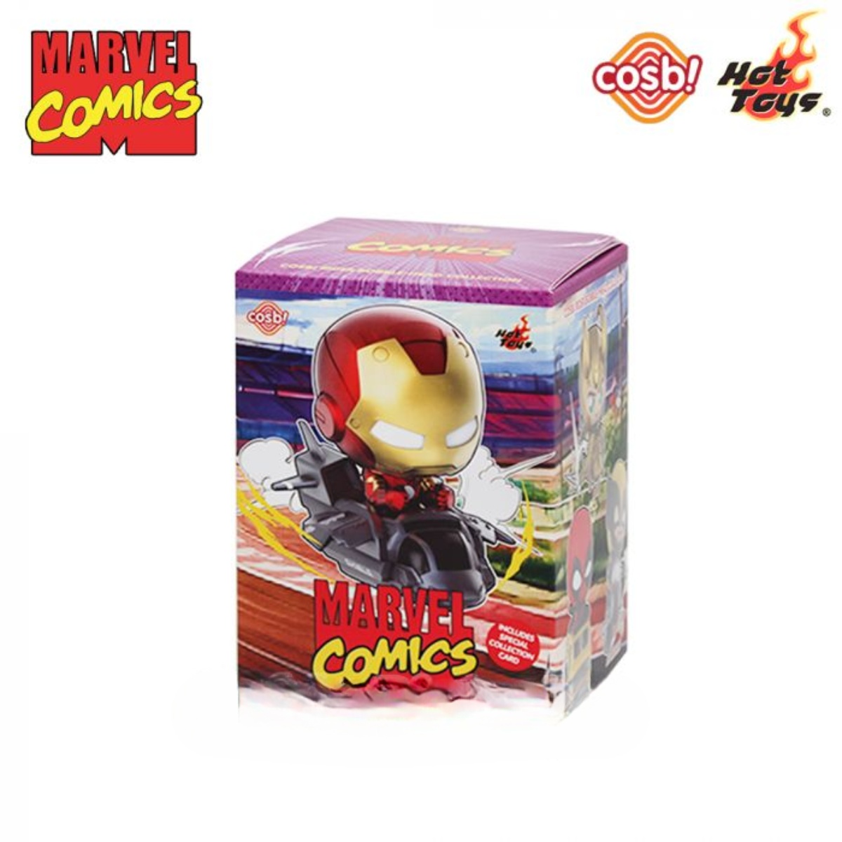 Marvel Comics Rider Bobble-Head Cosbi Collection-Single Box-Hot Toys-Ace Cards & Collectibles