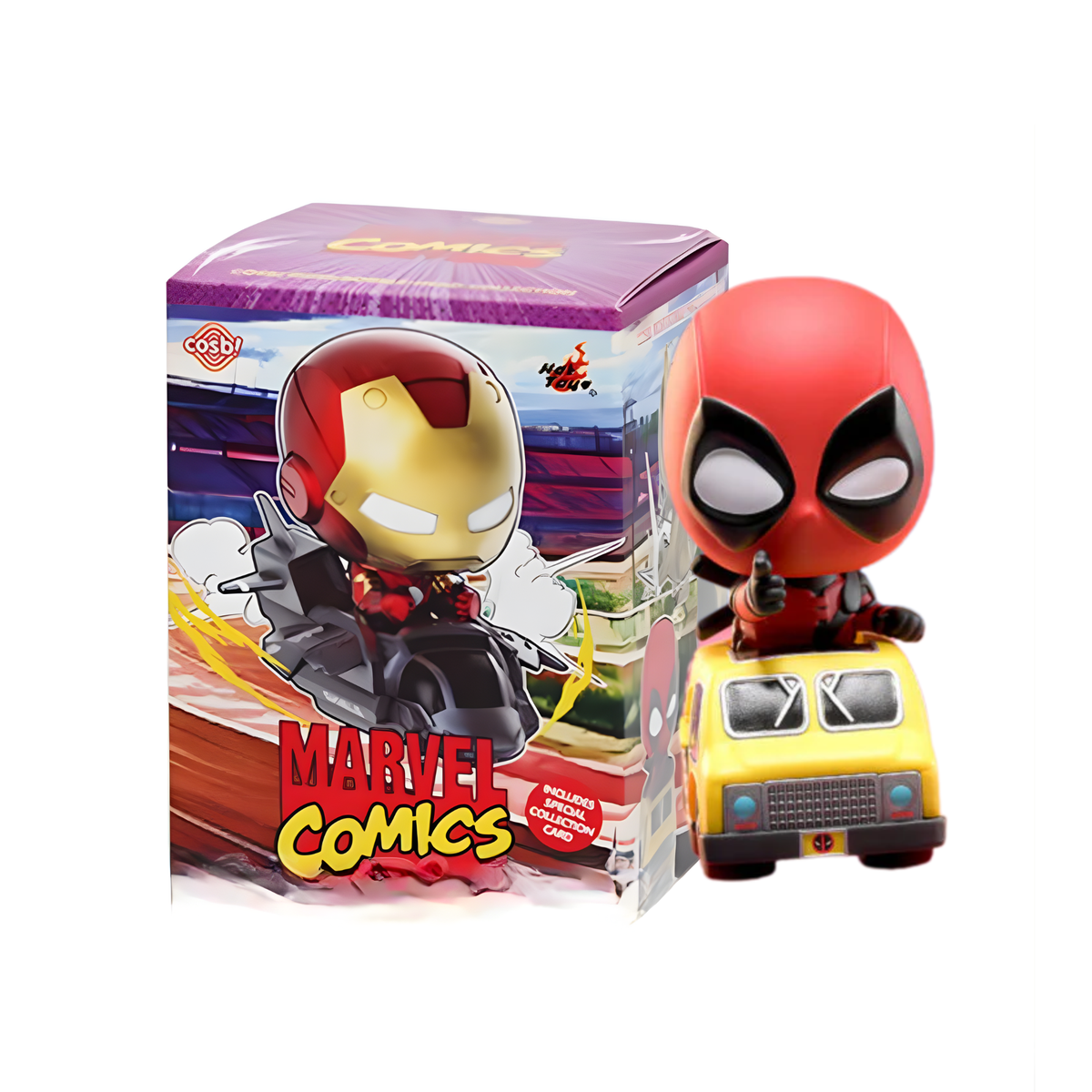 Marvel Comics Rider Bobble-Head Cosbi Collection-Single Box-Hot Toys-Ace Cards & Collectibles