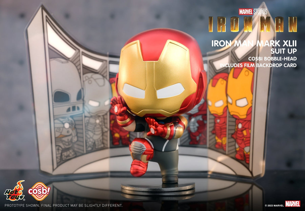 Marvel Iron Man Cosbi Bobble-Head Collection-Single Box (Random)-Hot Toys-Ace Cards &amp; Collectibles