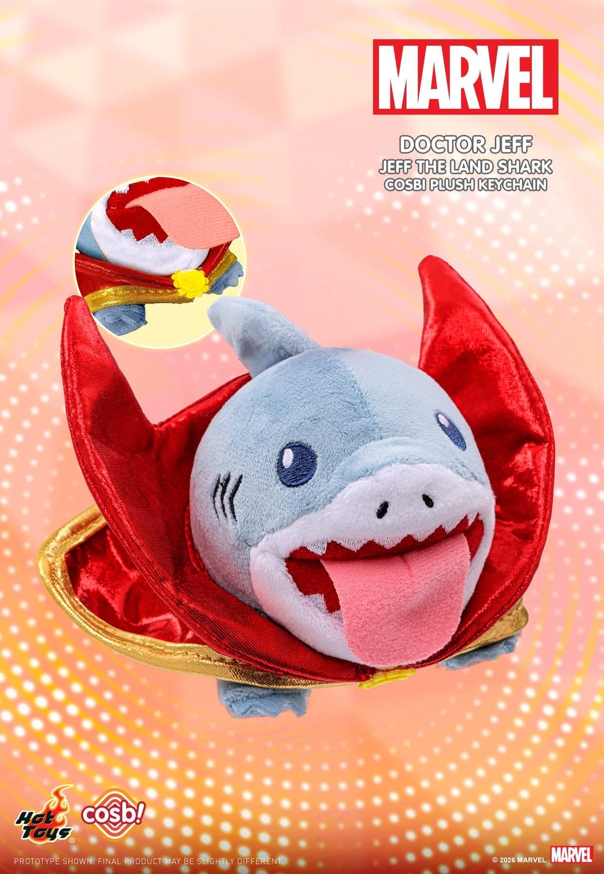 Marvel Jeff the Land Shark Cosbi Plush Keychain Collection-Single Box (Random)-Hot Toys-Ace Cards & Collectibles