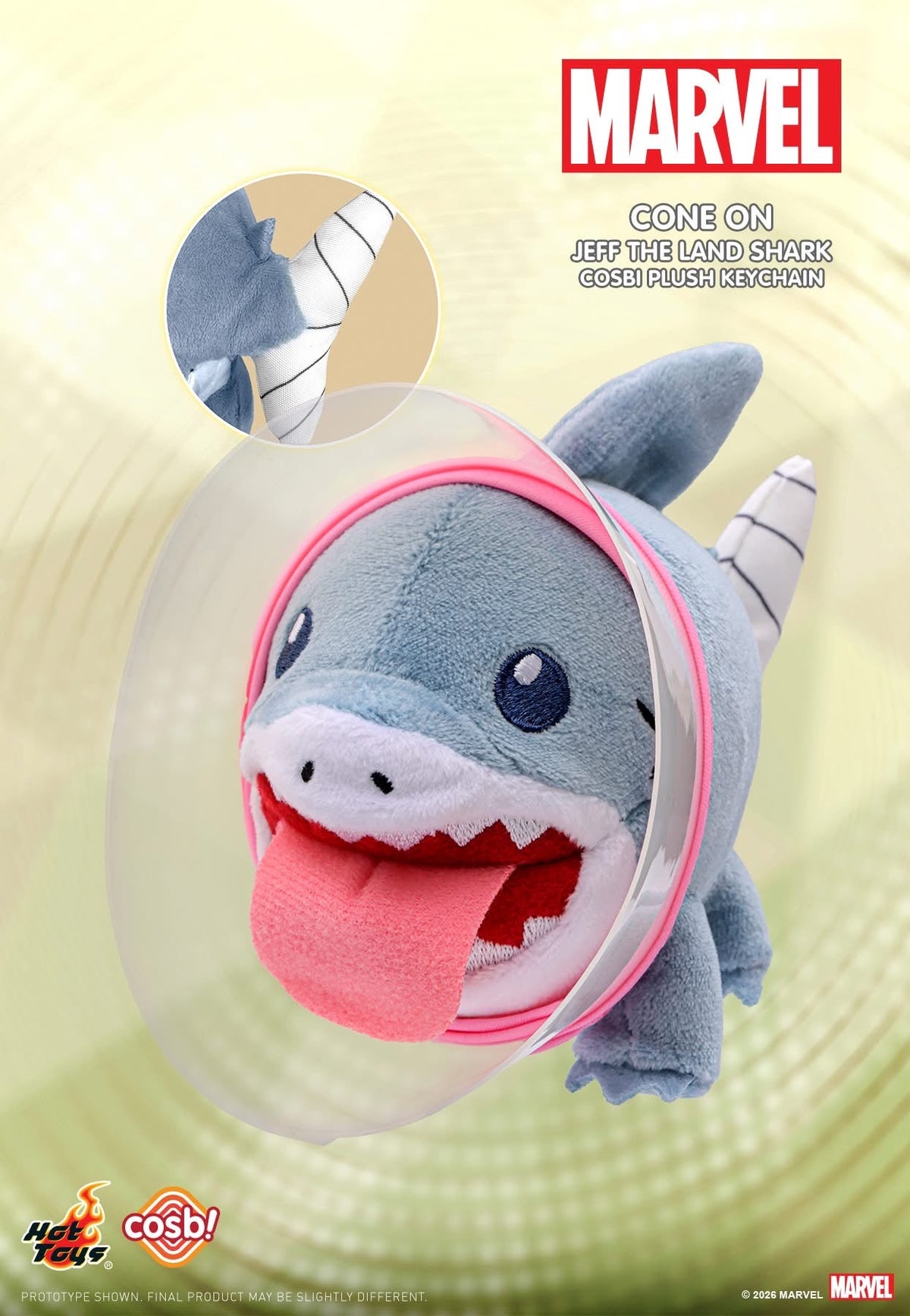 Marvel Jeff the Land Shark Cosbi Plush Keychain Collection-Single Box (Random)-Hot Toys-Ace Cards & Collectibles