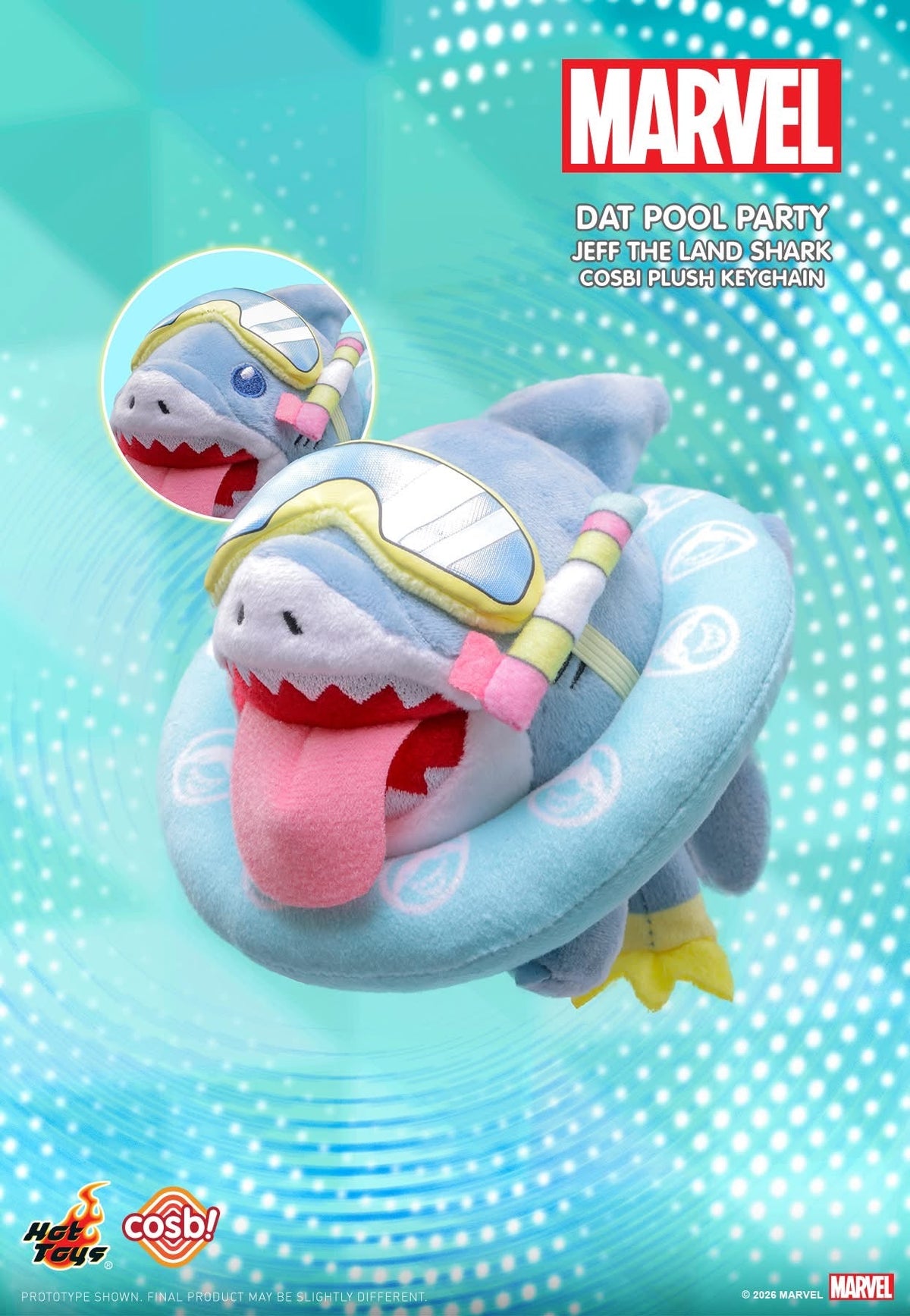 Marvel Jeff the Land Shark Cosbi Plush Keychain Collection-Single Box (Random)-Hot Toys-Ace Cards & Collectibles