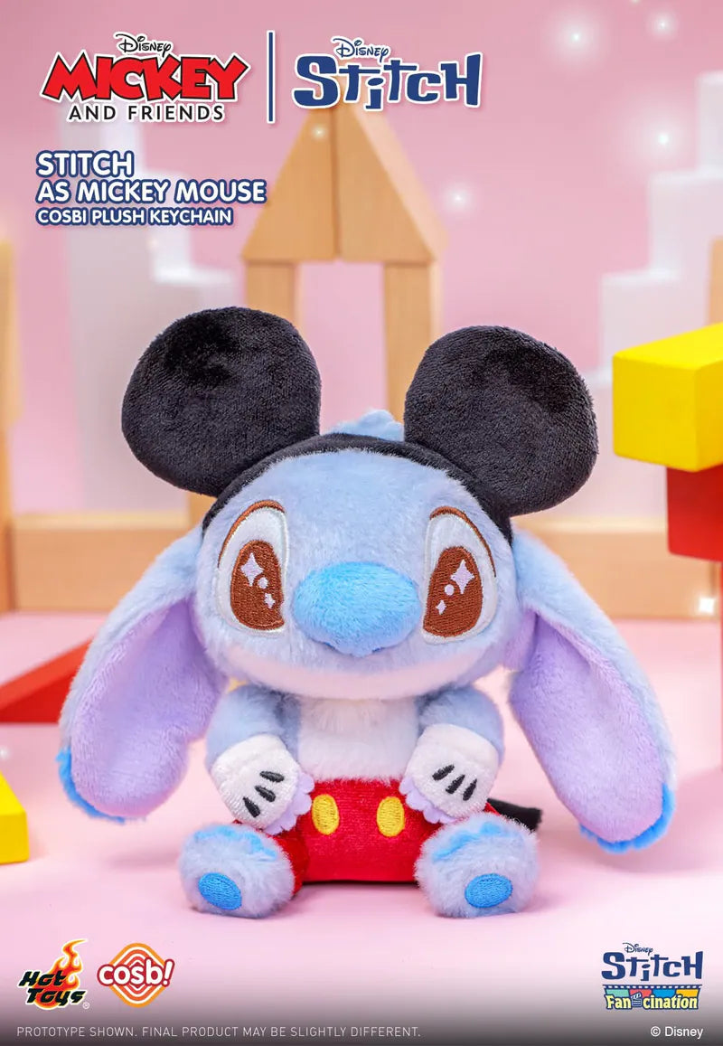 Mickey and Friends Stitch Cosbi Plush Keychain Collection-Single Box (Random)-Hot Toys-Ace Cards & Collectibles