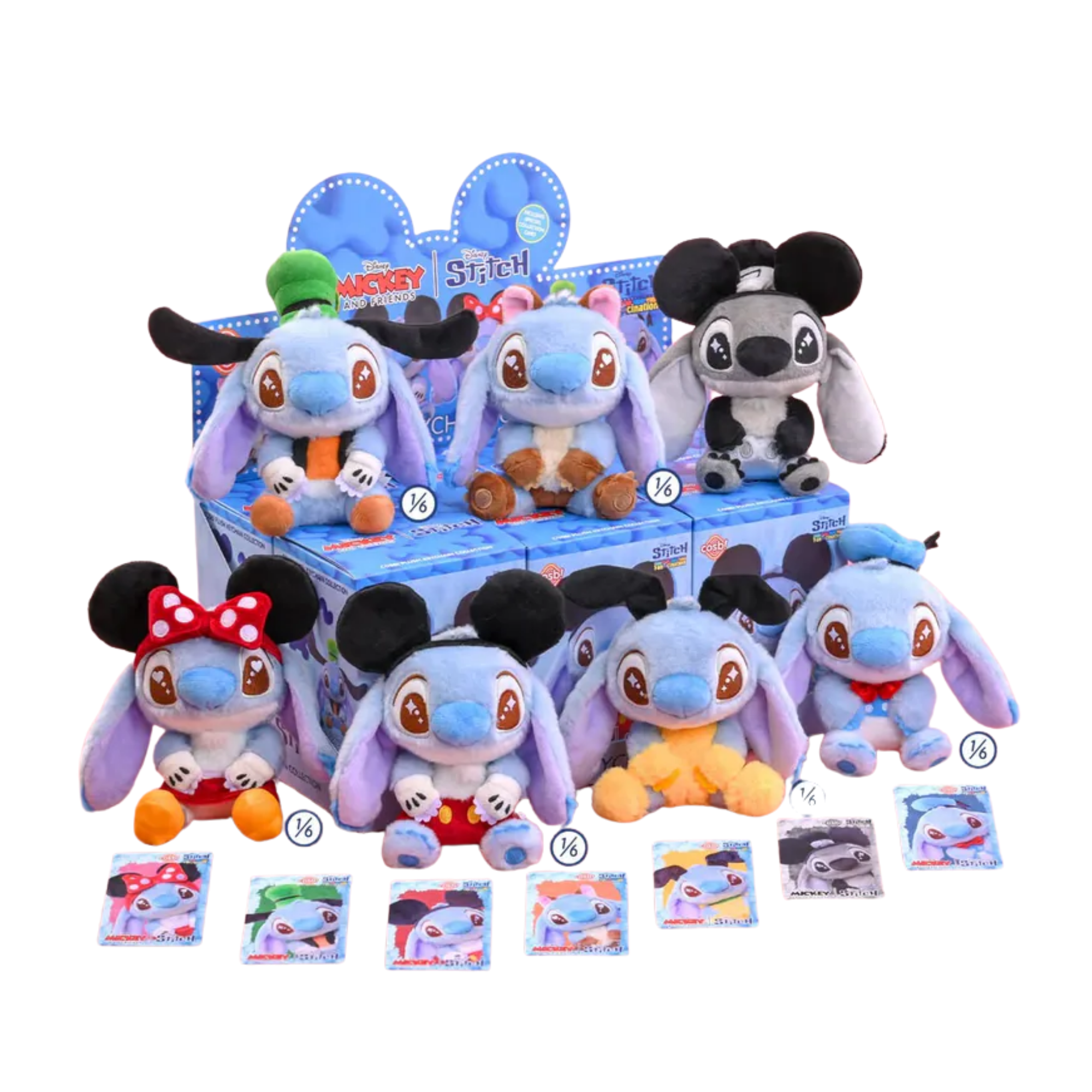 Mickey and Friends Stitch Cosbi Plush Keychain Collection-Single Box (Random)-Hot Toys-Ace Cards & Collectibles