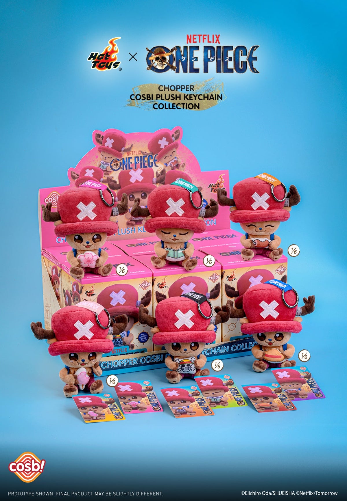 One Piece Chopper Cosbi Plush Keychain Collection-Single Box (Random)-Hot Toys-Ace Cards & Collectibles